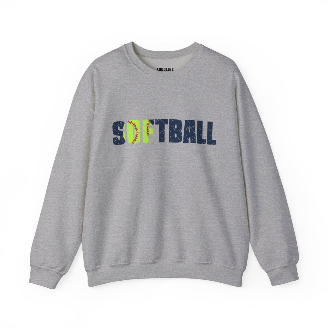 Softball Unisex Adult Crewneck Sweatshirt