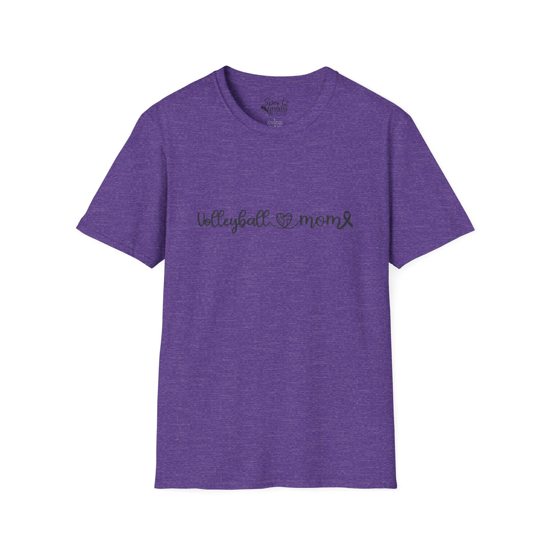Cancer Collection Pick Your Sport Mom Ribbon &amp; Heart Adult Unisex T-Shirt