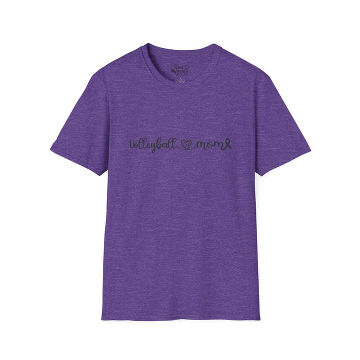 Cancer Collection Pick Your Sport Mom Ribbon &amp; Heart Adult Unisex T-Shirt