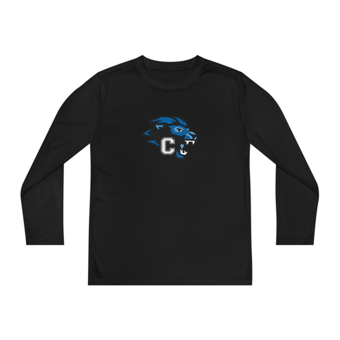 Canton Lions Football &amp; Cheer Unisex Youth Long Sleeve Moisture Wicking Shirt