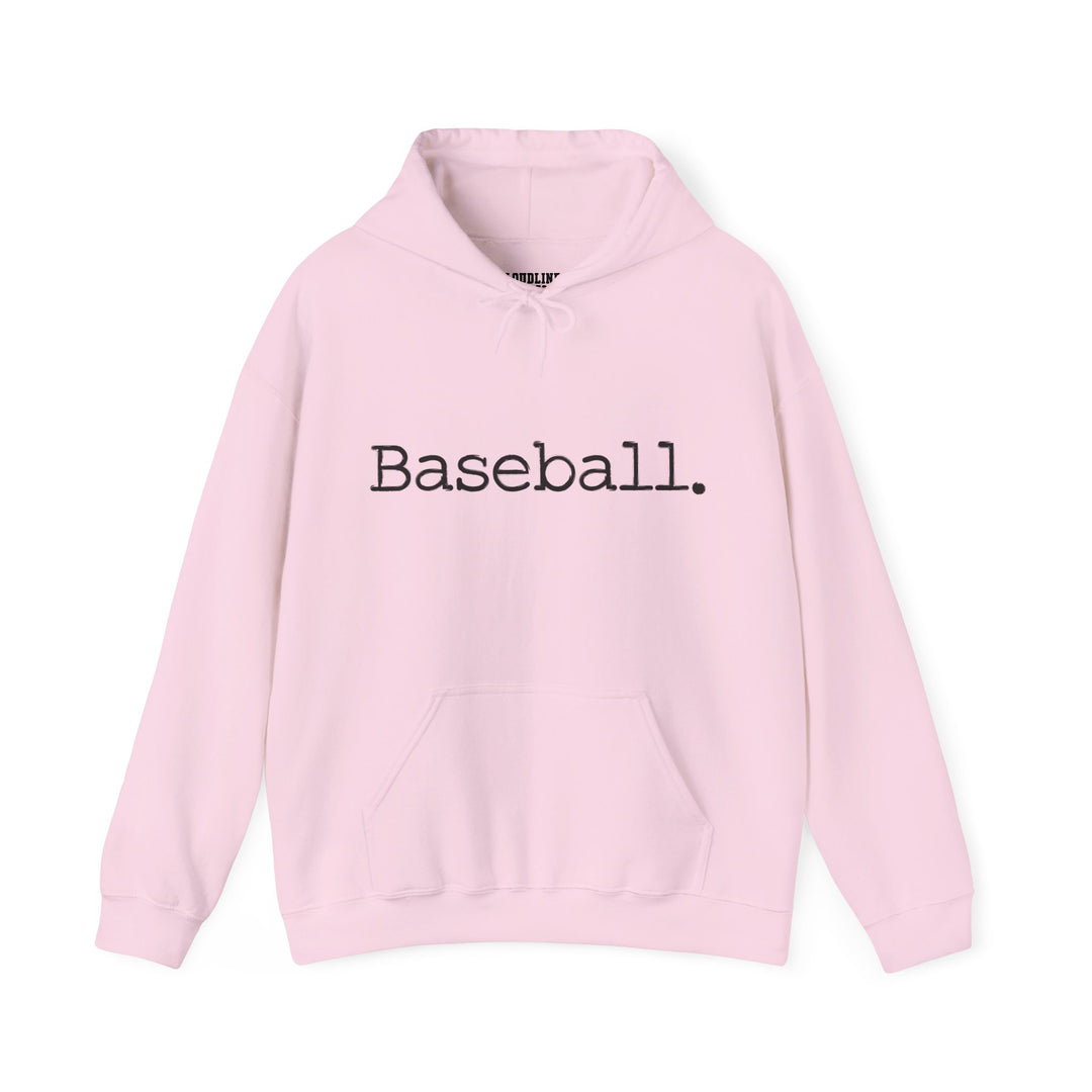 Typewriter Design Baseball Unisex Adult Hooded Sweatshirt