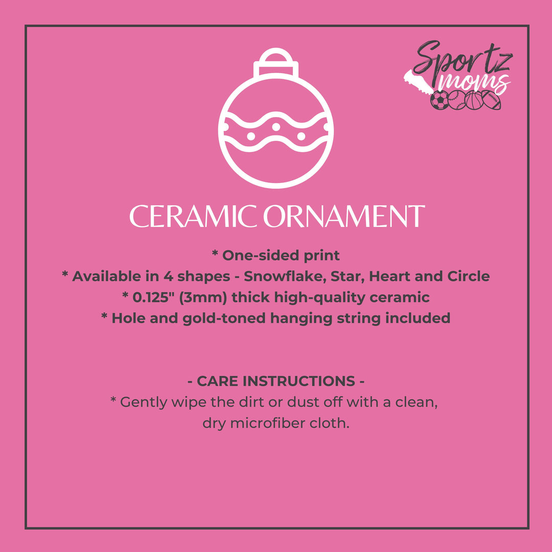 Custom Picture Ceramic Ornament - No Effect