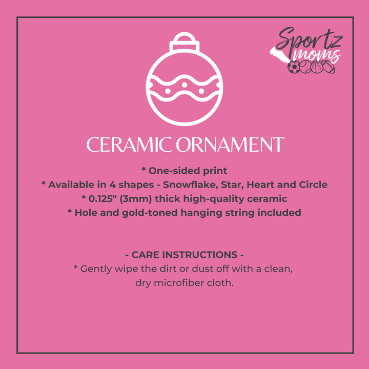 Custom Picture Ceramic Ornament - No Effect