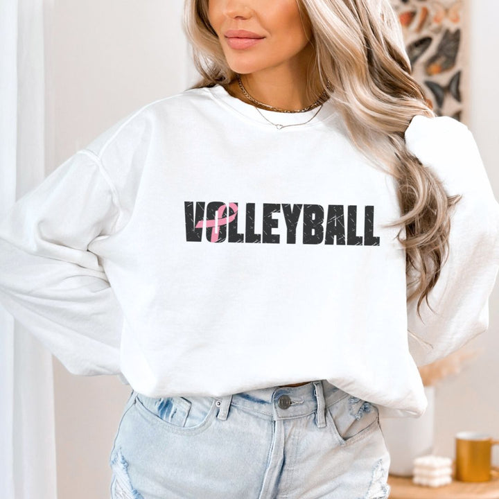 Cancer Ribbon Pick Your Sport Adult Unisex Premium Crewneck Sweatshirt