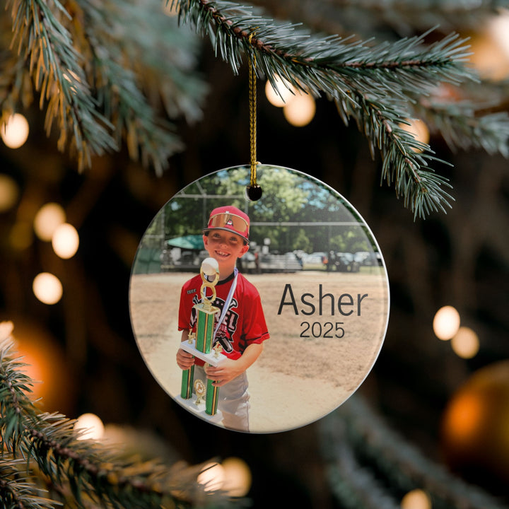 Custom Picture Ceramic Ornament - No Effect