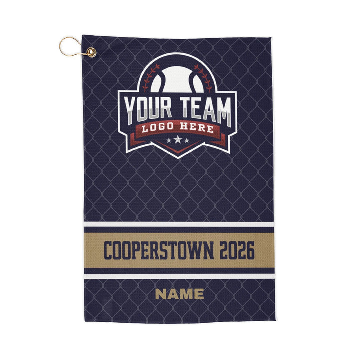 Cooperstown Custom Team Logo Baseball Trading Pin Towel w/Hook & Grommet