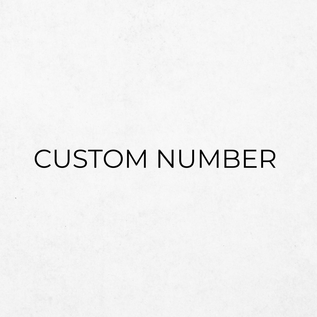 Custom Number Add-on $5