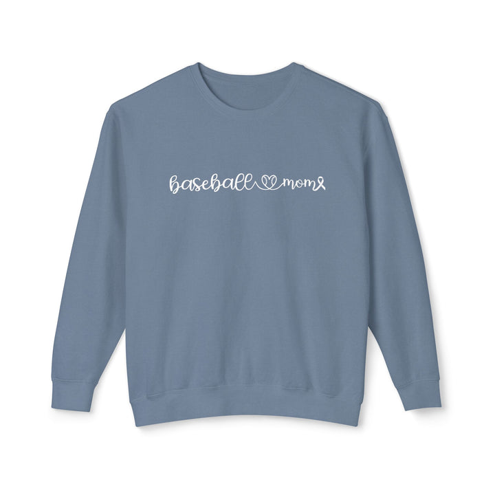 Cancer Collection Pick Your Sport Mom Ribbon &amp; Heart Adult Unisex Premium Crewneck Sweatshirt