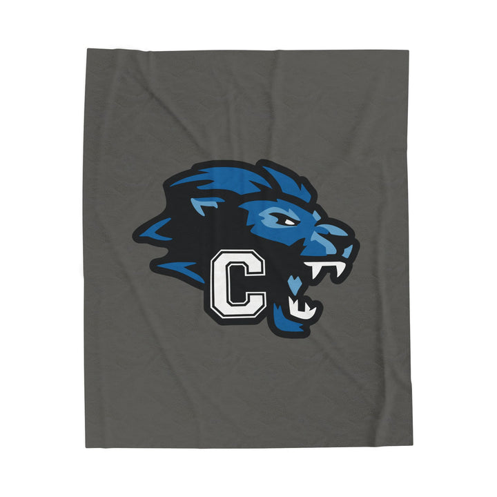 Canton Lions Youth Football &amp; Cheer Velveteen Plush Blanket
