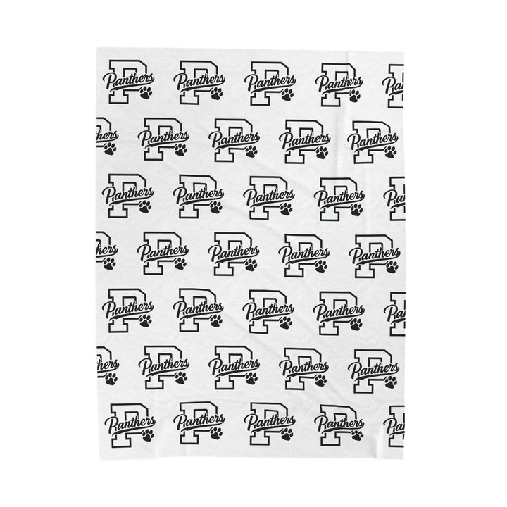 Crown Point Panthers Velveteen Plush Blanket