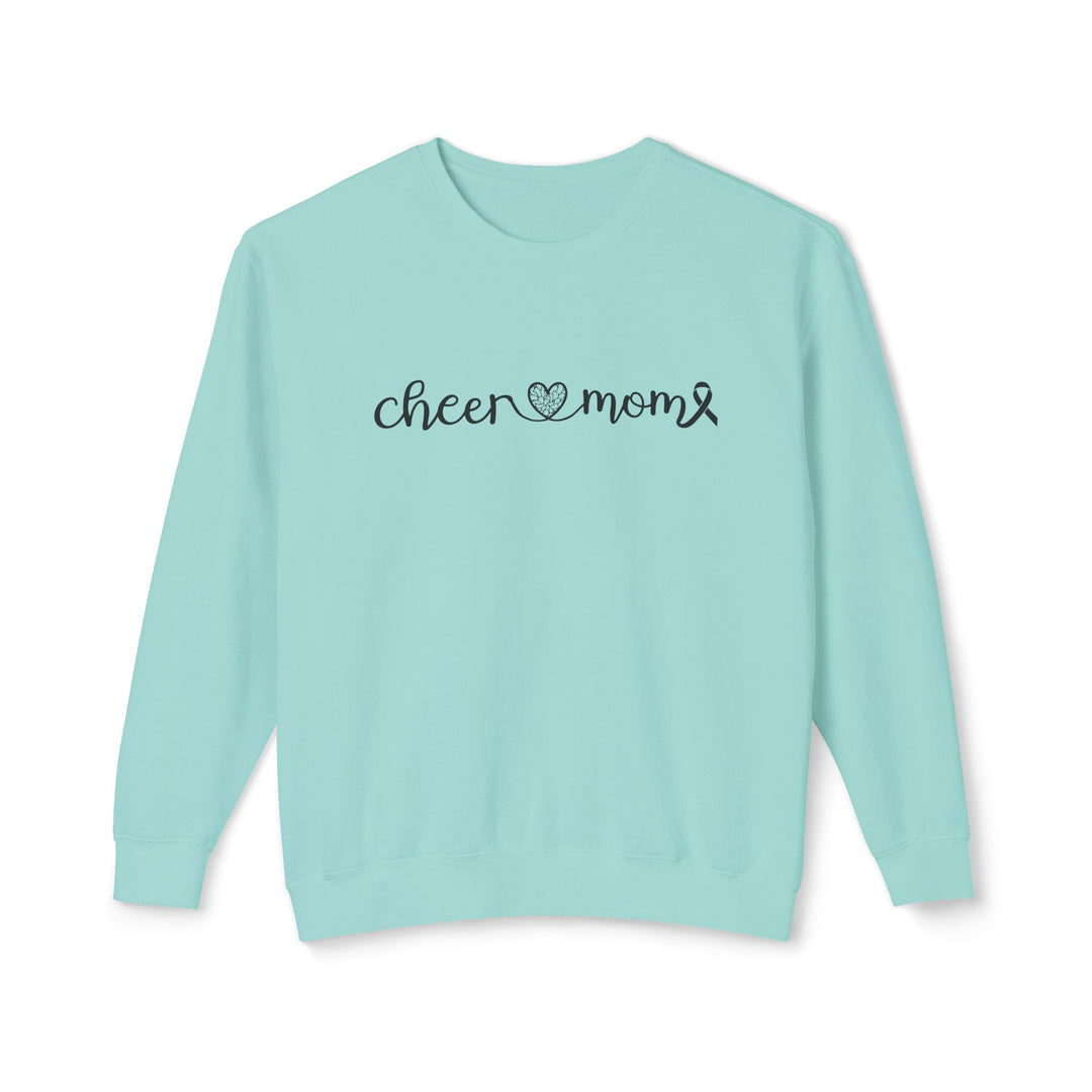 Cancer Collection Pick Your Sport Mom Ribbon &amp; Heart Adult Unisex Premium Crewneck Sweatshirt