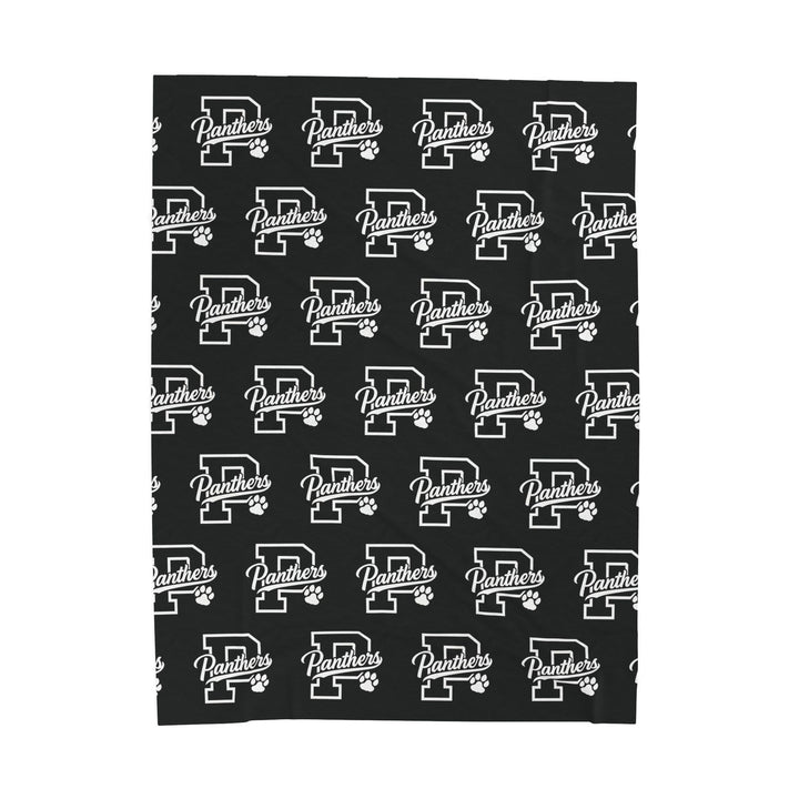 Crown Point Panthers Velveteen Plush Blanket