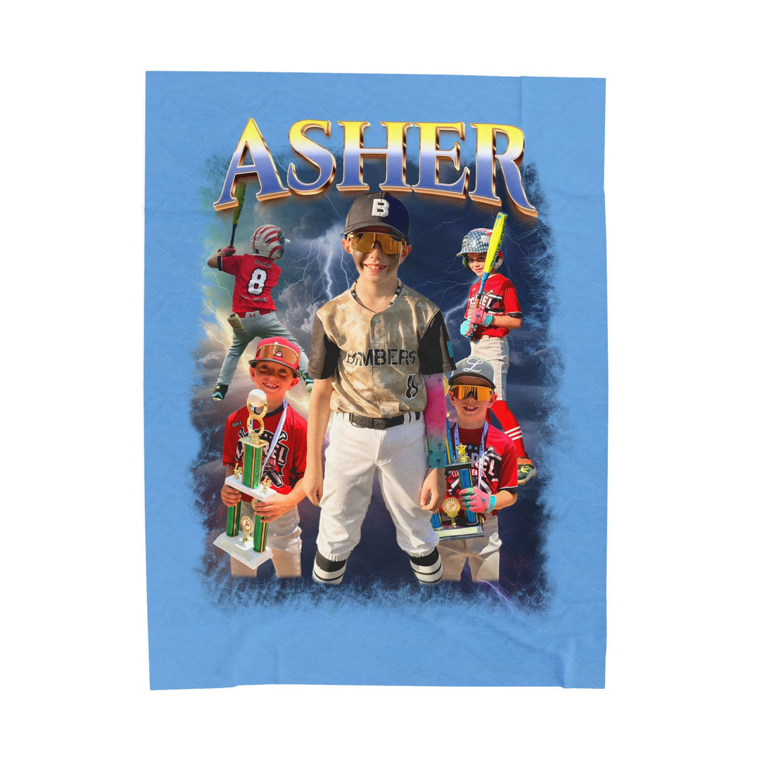 Picture Fusion Design Velveteen Blanket