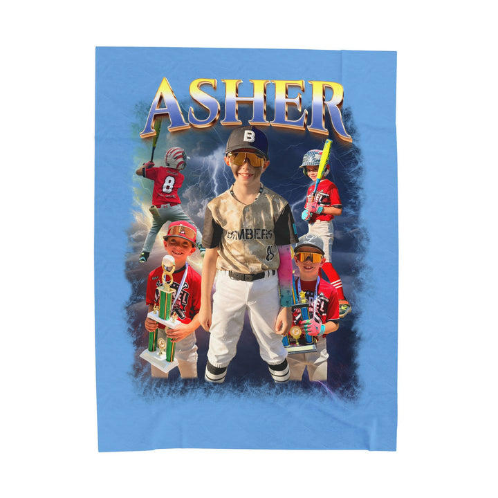 Picture Fusion Design Velveteen Blanket