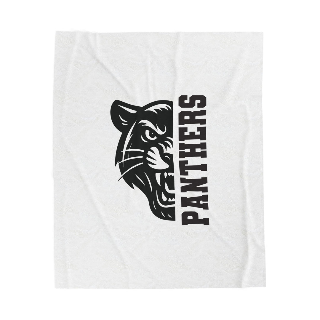 Crown Point Panthers Velveteen Plush Blanket