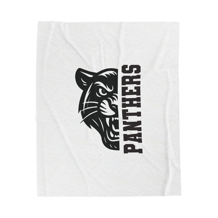 Crown Point Panthers Velveteen Plush Blanket