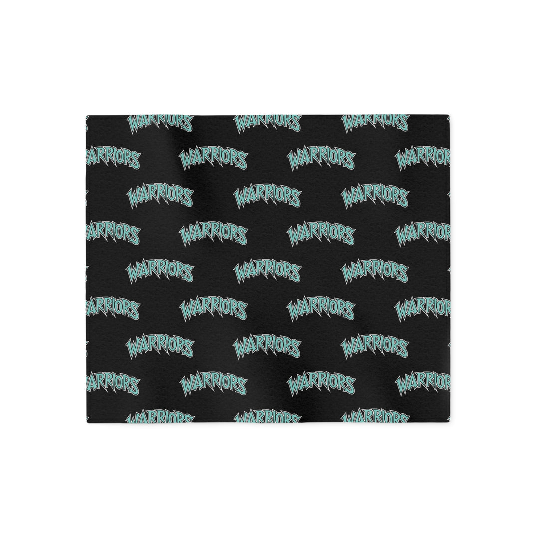 Warriors Sweatshirt Blanket - Logo Pattern
