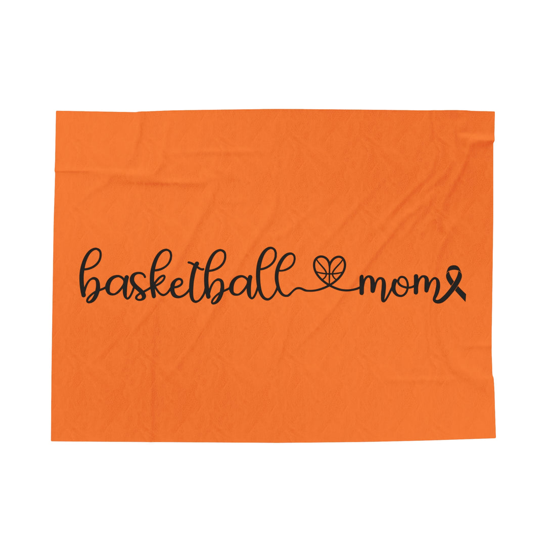 Cancer Collection Pick Your Sport Mom Ribbon &amp; Heart Plush Blanket