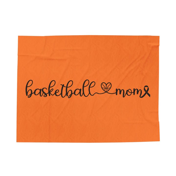 Cancer Collection Pick Your Sport Mom Ribbon &amp; Heart Plush Blanket