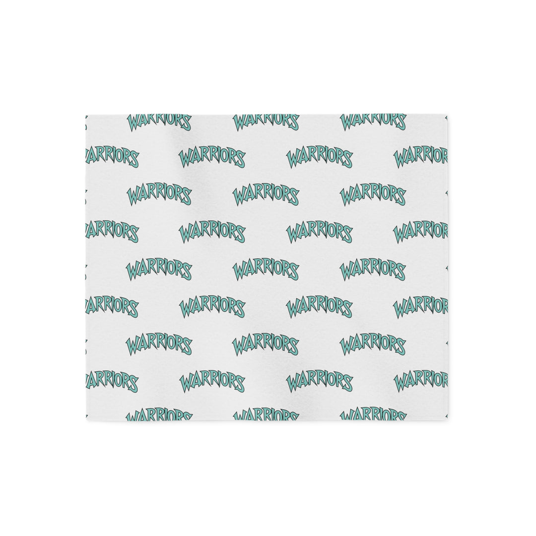 Warriors Sweatshirt Blanket - Logo Pattern