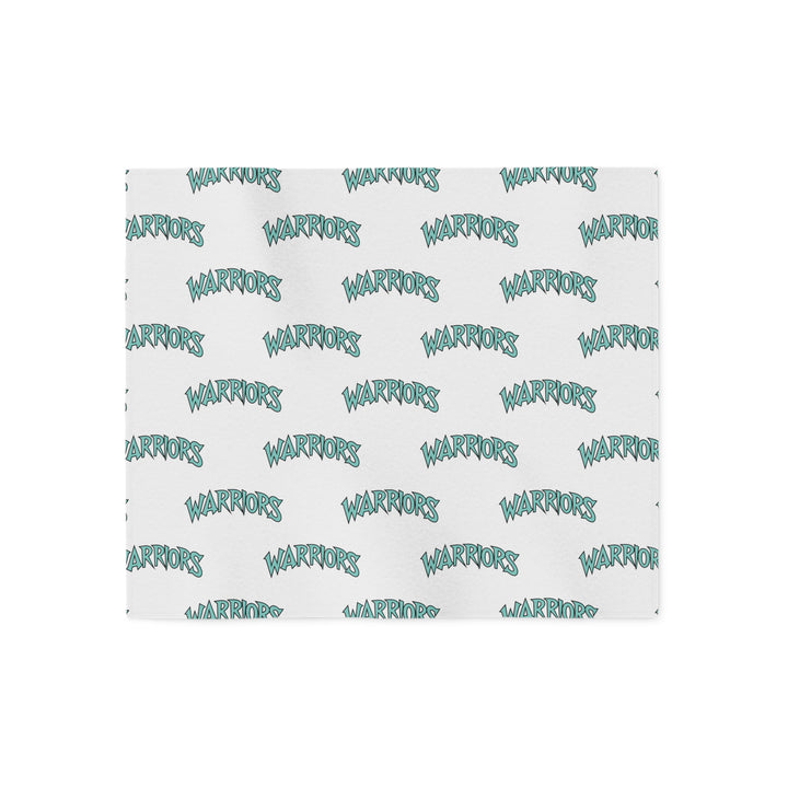 Warriors Sweatshirt Blanket - Logo Pattern
