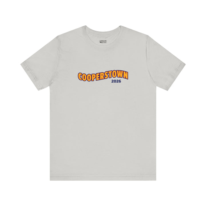 Cooperstown Picture Wavy Name Front &amp; Back Design - Unisex Adult T-Shirt