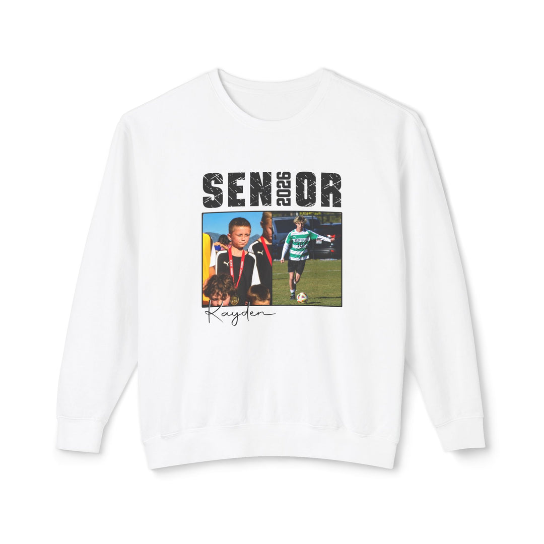 Senior Then vs Now Photo &amp; Name - Unisex Adult Premium Apparel