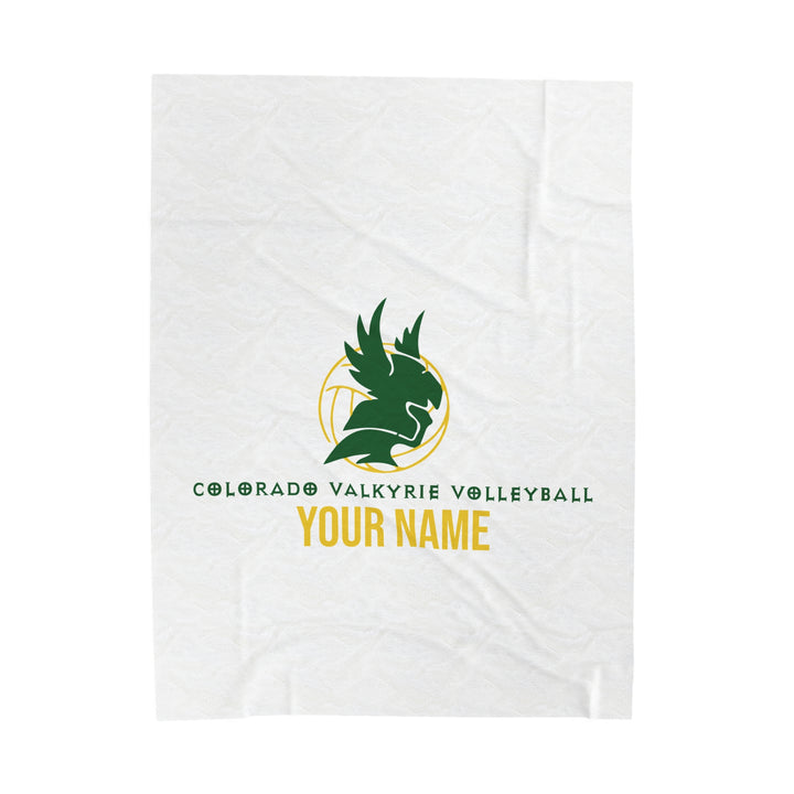 Colorado Valkyrie Volleyball Club Velveteen Plush Blanket