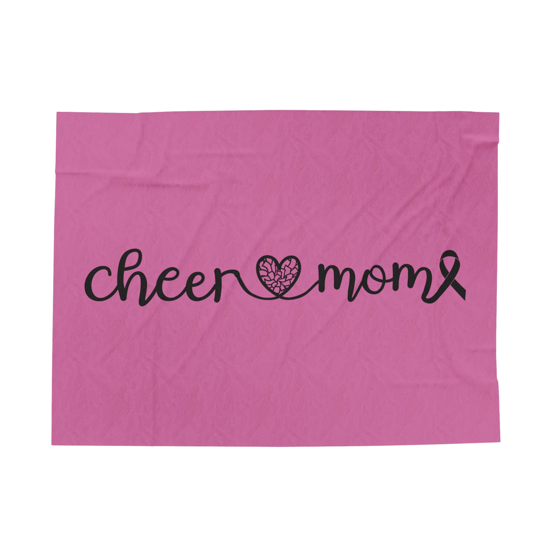 Cancer Collection Pick Your Sport Mom Ribbon &amp; Heart Plush Blanket
