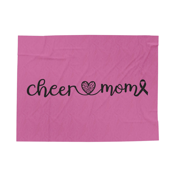 Cancer Collection Pick Your Sport Mom Ribbon &amp; Heart Plush Blanket