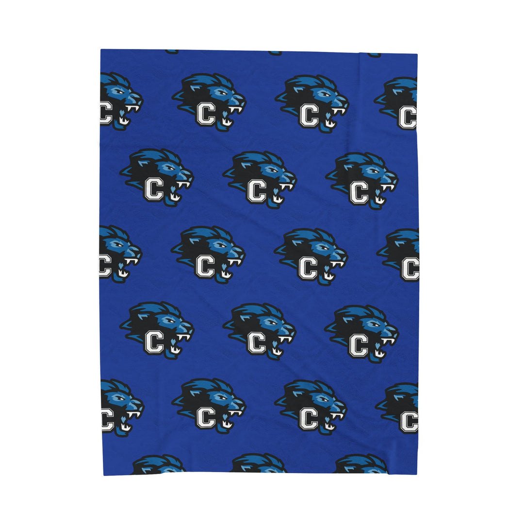 Canton Lions Youth Football &amp; Cheer Velveteen Plush Blanket