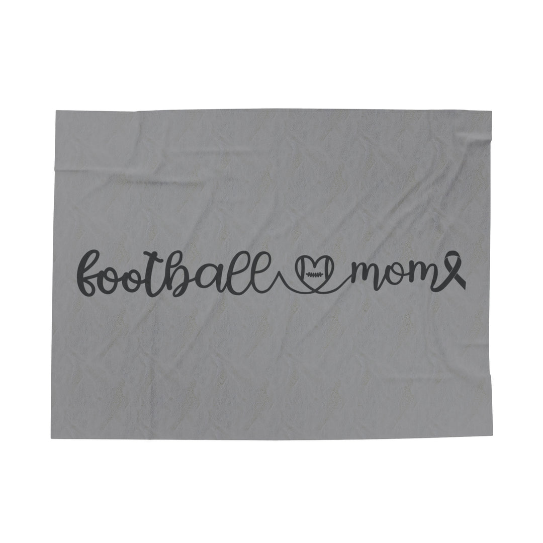 Cancer Collection Pick Your Sport Mom Ribbon &amp; Heart Plush Blanket