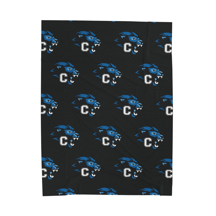 Canton Lions Youth Football &amp; Cheer Velveteen Plush Blanket