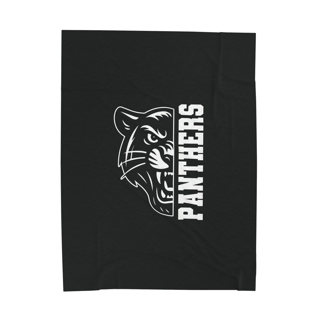 Crown Point Panthers Velveteen Plush Blanket
