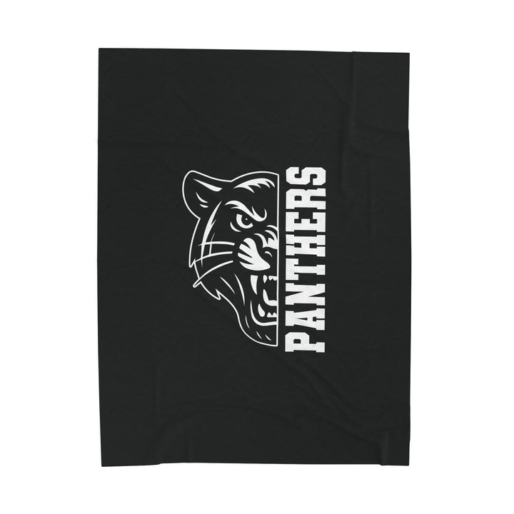 Crown Point Panthers Velveteen Plush Blanket