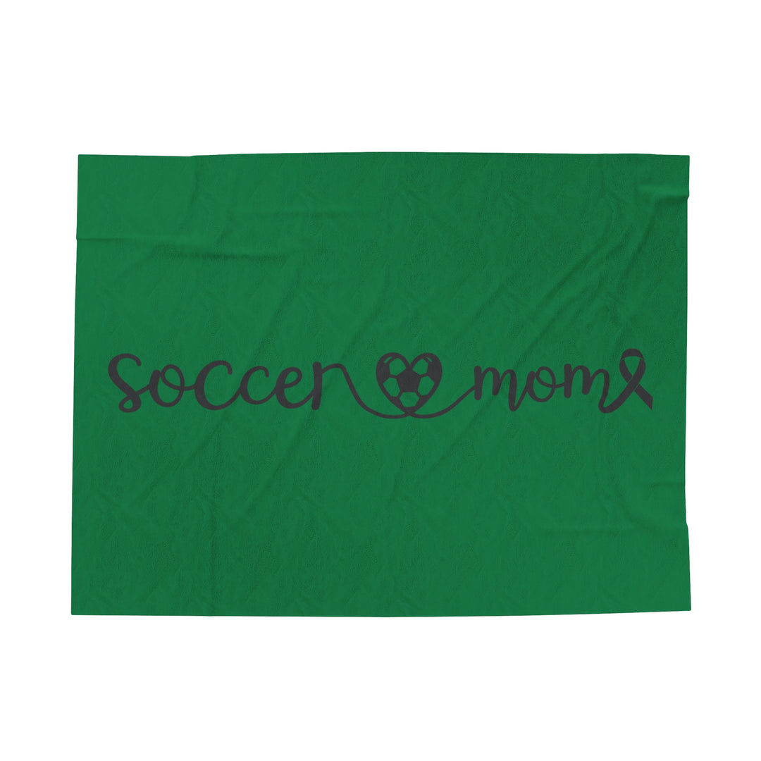 Cancer Collection Pick Your Sport Mom Ribbon &amp; Heart Plush Blanket