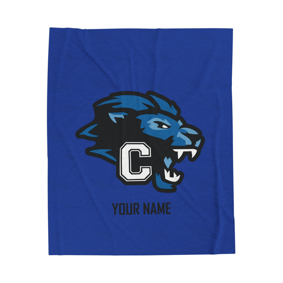 Canton Lions Youth Football &amp; Cheer Velveteen Plush Blanket
