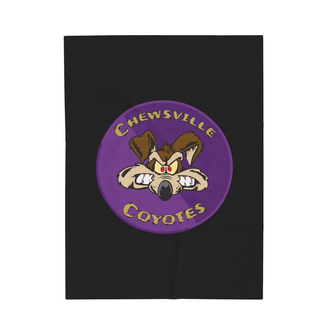 Chewsville Coyotes Velveteen Plush Blanket