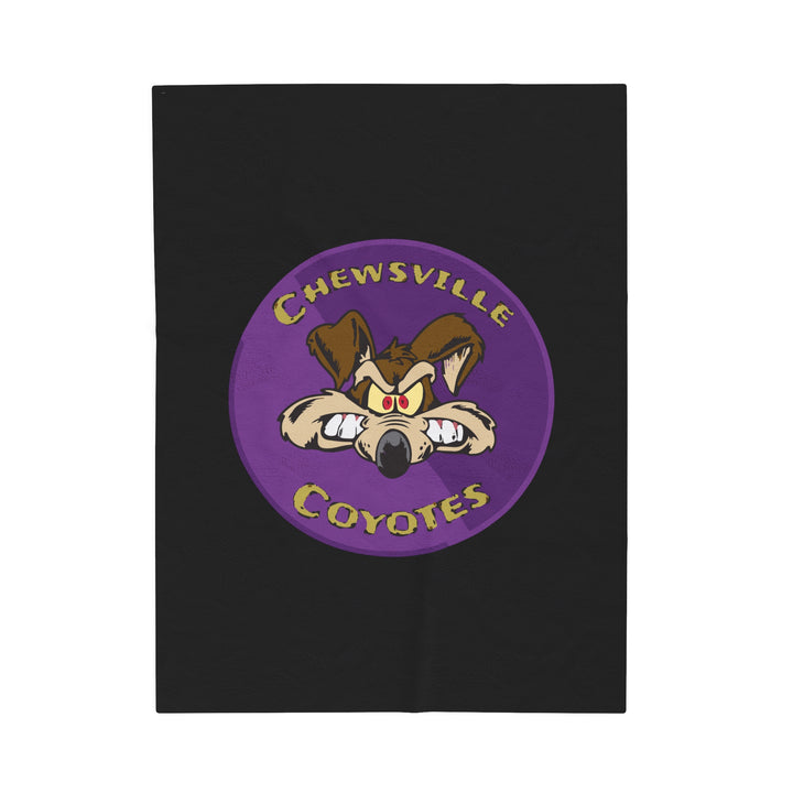 Chewsville Coyotes Velveteen Plush Blanket