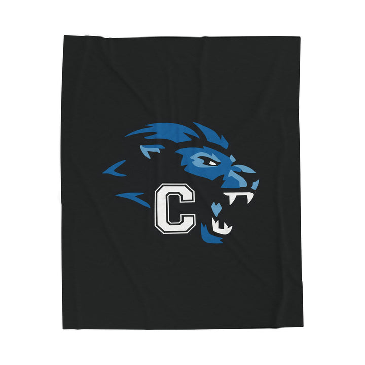 Canton Lions Youth Football &amp; Cheer Velveteen Plush Blanket