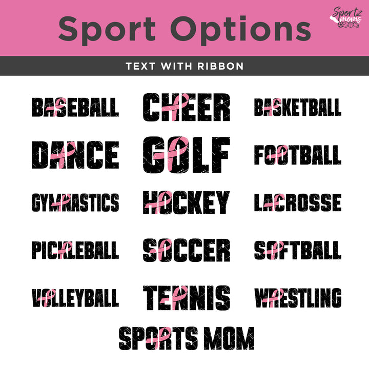 Cancer Ribbon Pick Your Sport Tote Bag