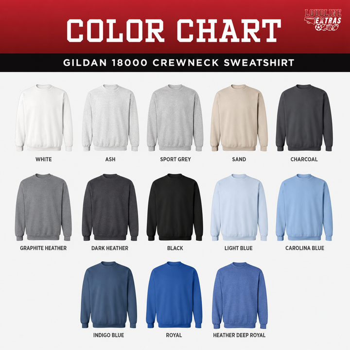 Line Art Design - Unisex Adult Standard Crewneck Sweatshirt - Embroidered