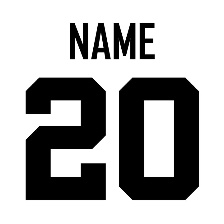 Custom Name &amp; Number on Back Add-on