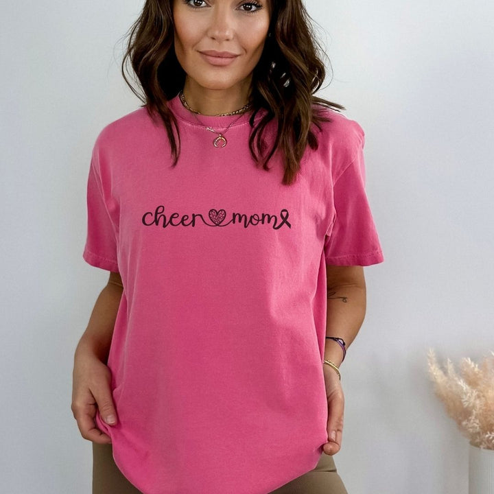 Cancer Collection Pick Your Sport Mom Ribbon &amp; Heart Adult Unisex Premium T-Shirt