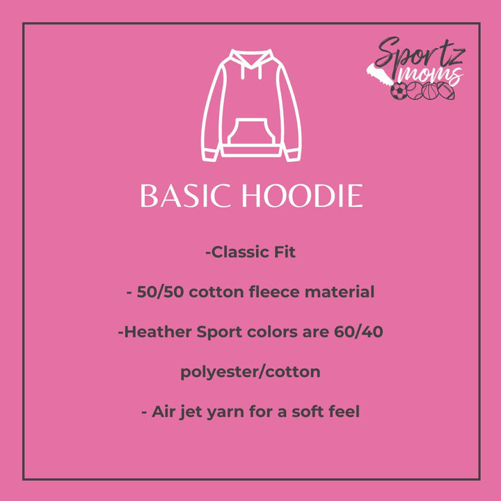Cancer Collection Pick Your Sport Mom Ribbon &amp; Heart Adult Unisex Hooded Sweatshirt