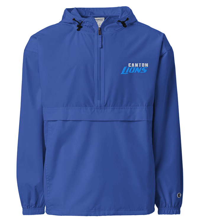 Canton Lions Youth Football &amp; Cheer Embroidered Champion Packable Jacket