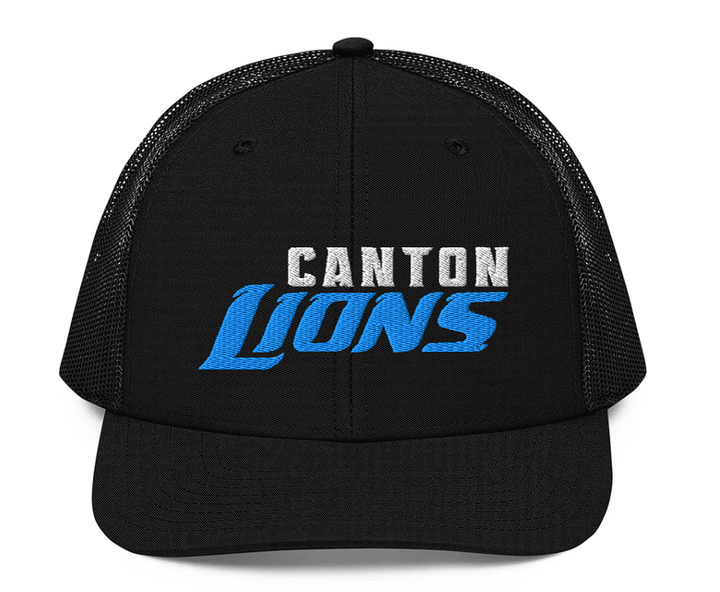 Canton Lions Youth Football &amp; Cheer Richardson Embroidered Trucker Cap