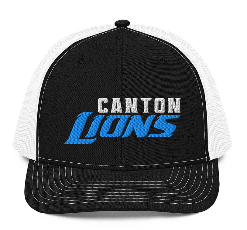 Canton Lions Youth Football &amp; Cheer Richardson Embroidered Trucker Cap