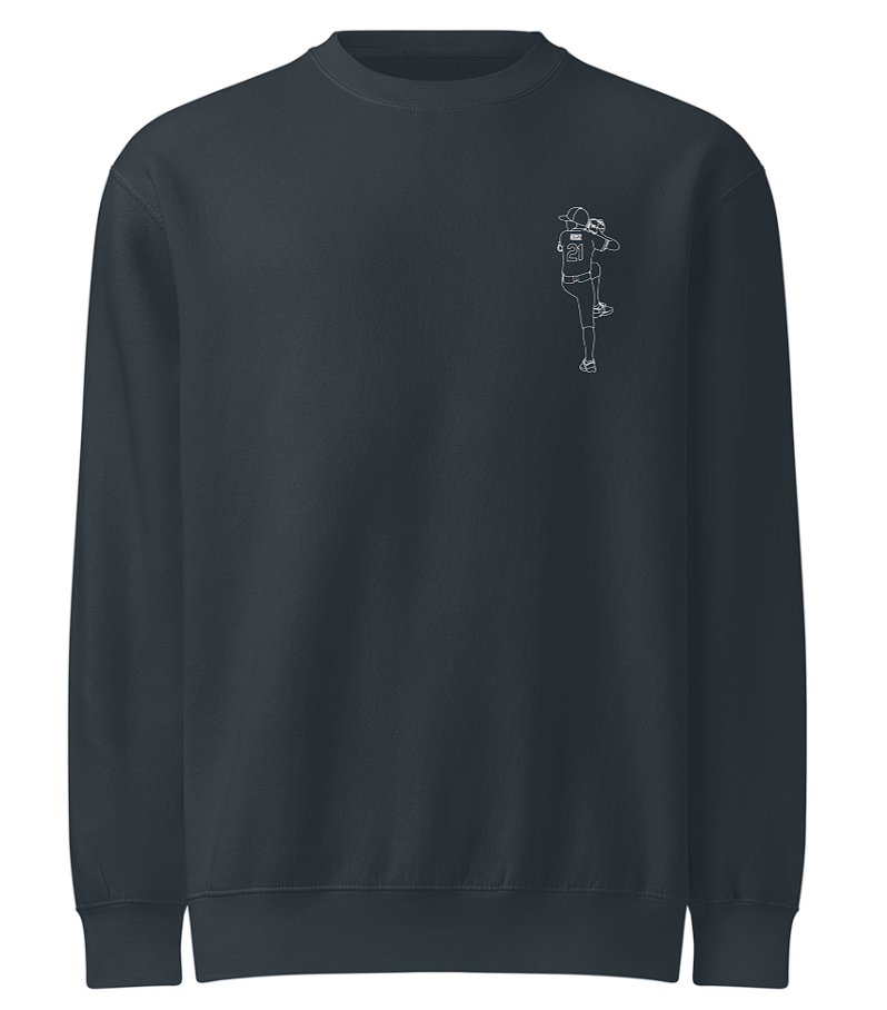 Line Art Design - Unisex Adult Premium Crewneck - Printed