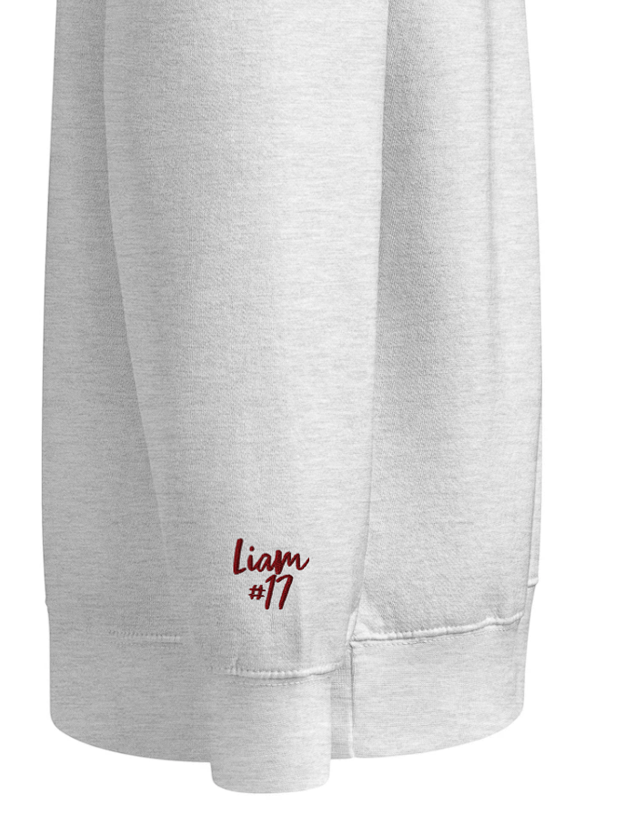 Line Art Design - Unisex Adult Premium Crewneck Sweatshirt - Embroidered
